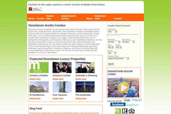 Downtown theme site design template sample
