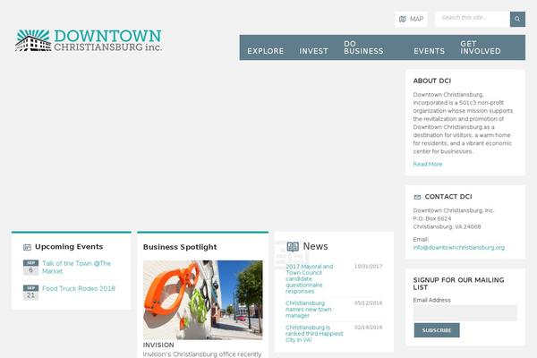TownPress theme site design template sample