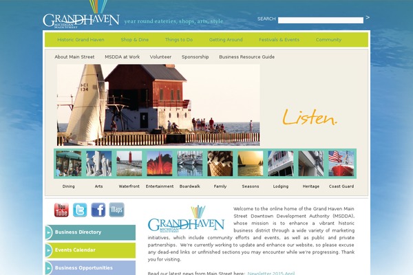 Downtown theme site design template sample