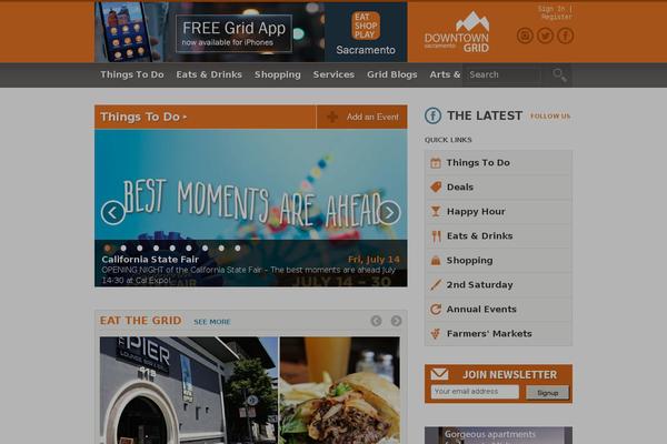 downtowngrid.com site used Dtg