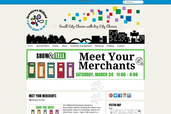 Downtown theme site design template sample