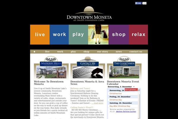 downtownmoneta.com site used Downtown