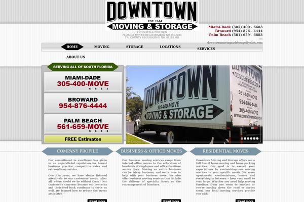 Downtown theme site design template sample