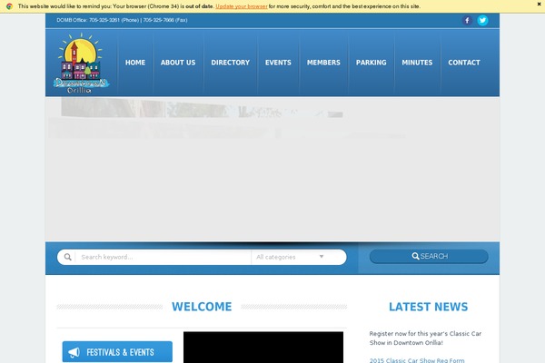 Directory theme site design template sample