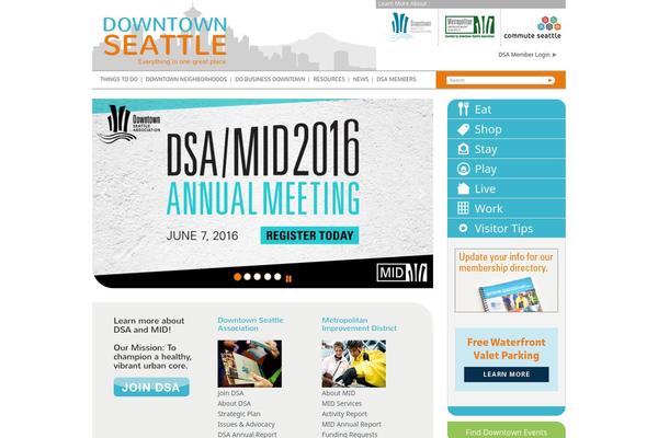 Downtown theme site design template sample