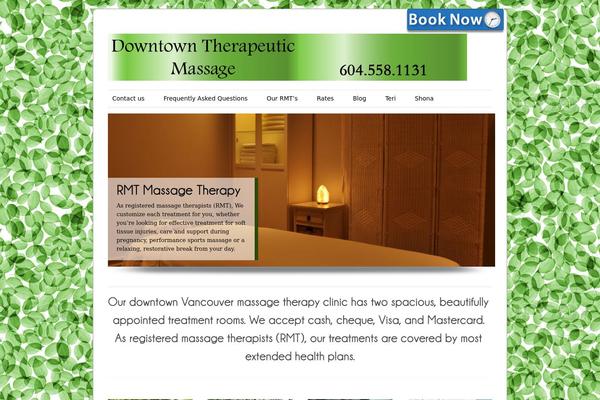 downtowntherapeuticmassage.ca site used ColorWay