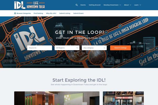 Listify theme site design template sample