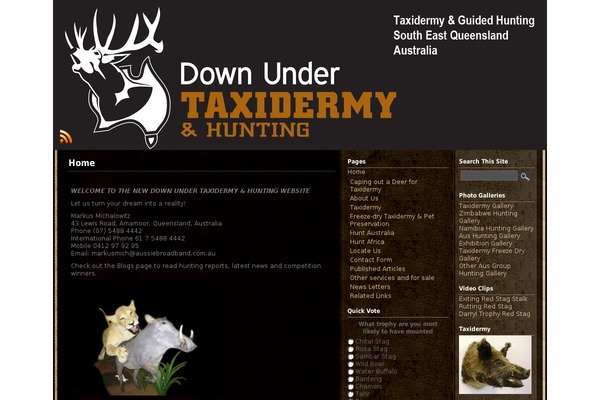 downundertaxidermy.com.au site used Witcher Mind