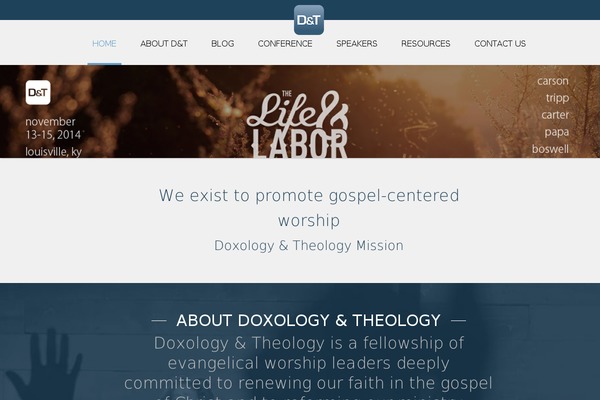 doxologyandtheology.com site used Doxology