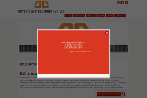Parabola theme site design template sample