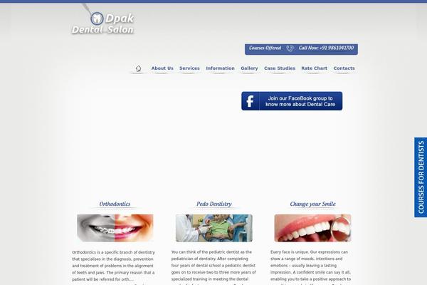 Dentalclinic theme site design template sample