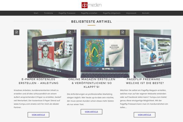 Hyperbule theme site design template sample