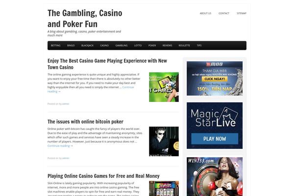 Tiga theme site design template sample