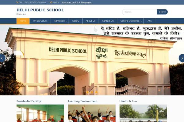 Education Hub theme site design template sample