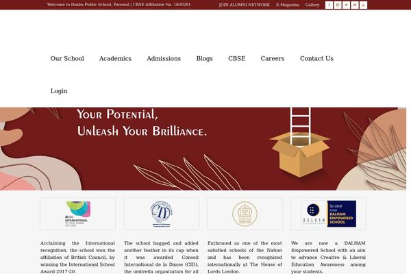Site using Horizontal-scrolling-announcements plugin