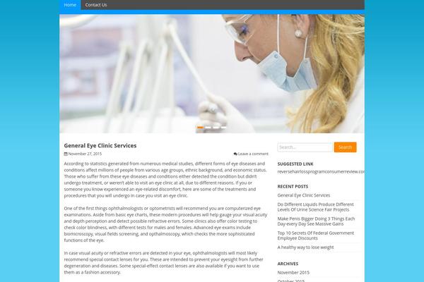 Health theme site design template sample