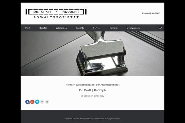 Vantage theme site design template sample