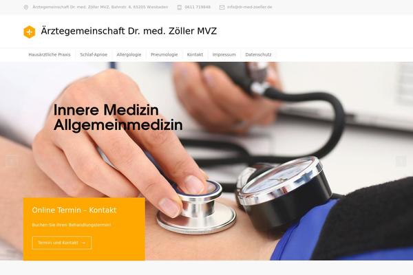 Medicenter-child theme site design template sample