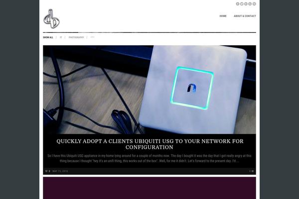 Inspire theme site design template sample