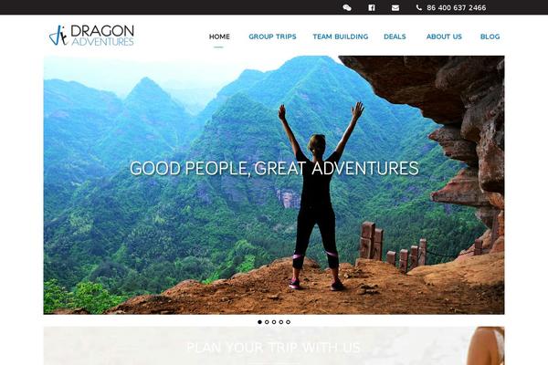 Dragon theme site design template sample
