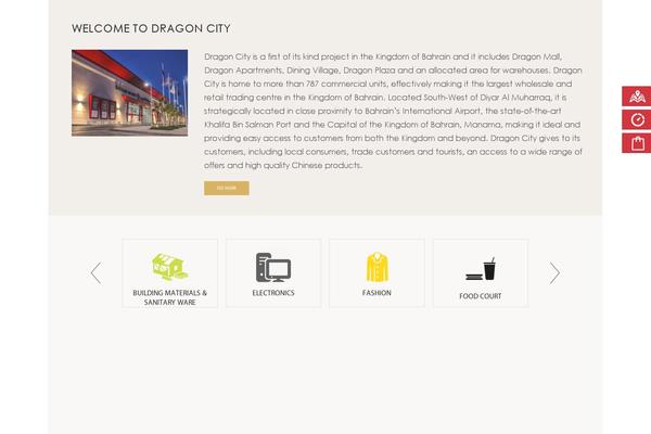 Dragon theme site design template sample