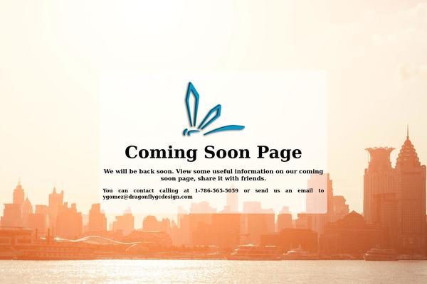 Site using Coming soon and Maintenance mode plugin
