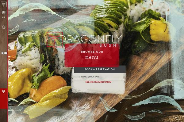 Dragonfly theme site design template sample