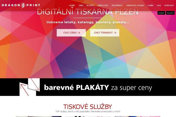Dragon theme site design template sample