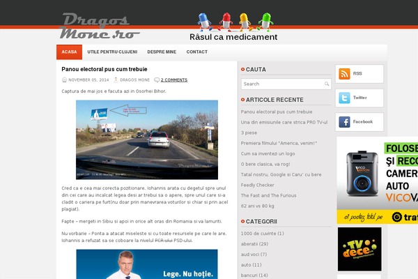 Cosmos theme site design template sample