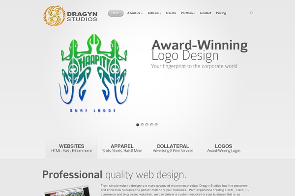 Nova theme site design template sample