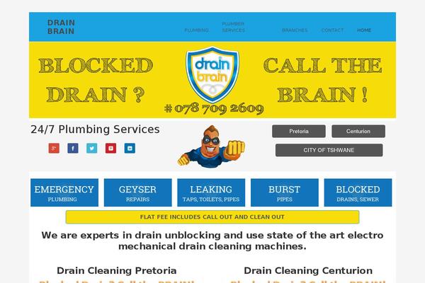 drainbrain.co.za site used Plumbers