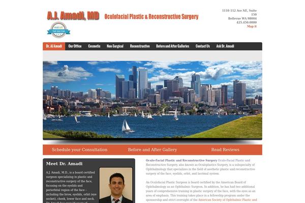 Doctor theme site design template sample