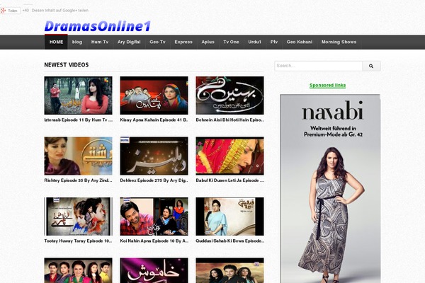 deTube theme site design template sample