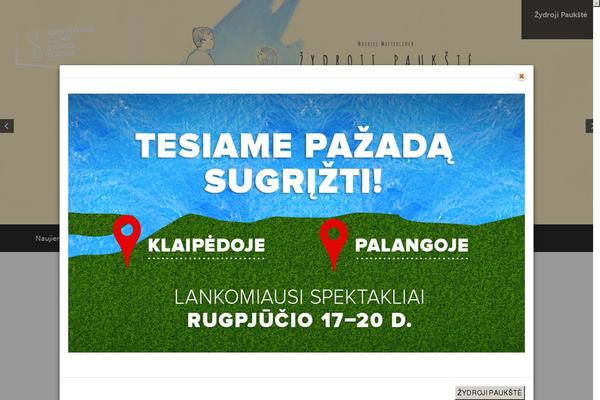 Site using Homepage-pop-up plugin