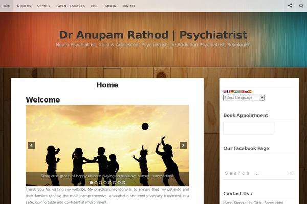 Indie theme site design template sample