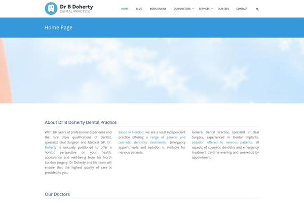 Care theme site design template sample