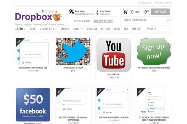 drboxstore.com site used Bazar