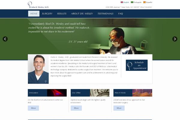Medicate theme site design template sample
