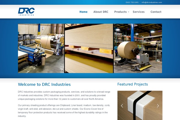 Drc theme site design template sample