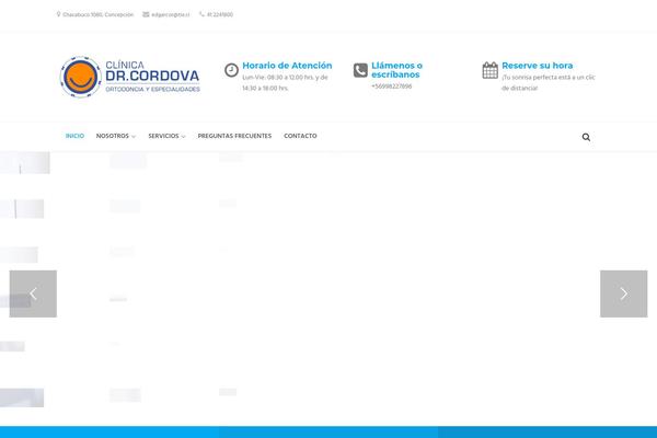 Dental-care theme site design template sample