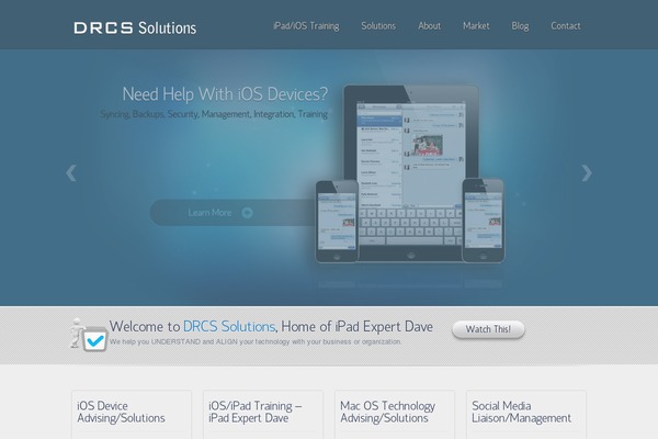 Envision theme site design template sample