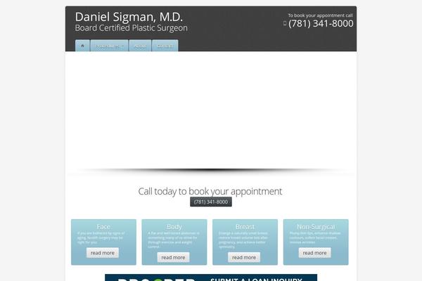 Aqua theme site design template sample