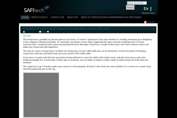 SafiTech theme site design template sample