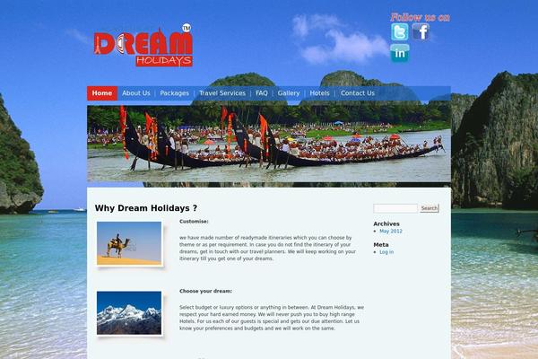 Holiday theme site design template sample