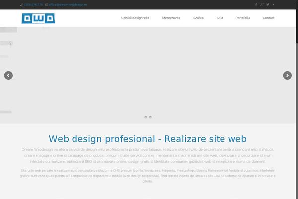 Dream theme site design template sample