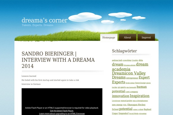 Earthlingtwo theme site design template sample