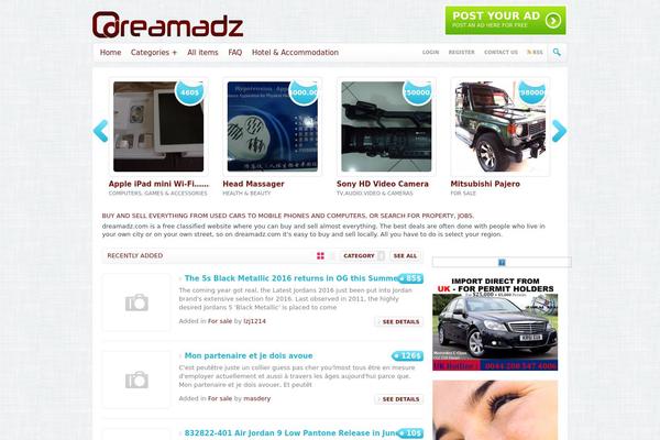 Archive theme site design template sample