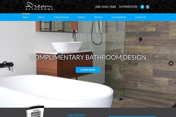 dreambathrooms.com.au site used Kerinci Lite