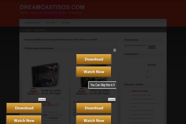 dreamcastisos.com site used Simplism