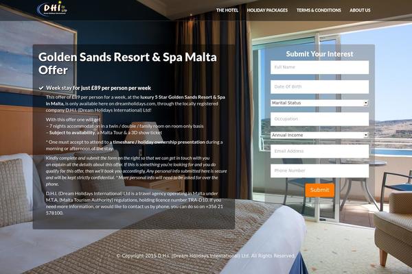 dreamholidays.com site used Crossway_multipage